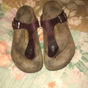 Leather Gizeh Birkenstock’s Sandals GUC